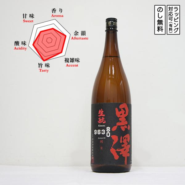 黒澤 日本酒 生もと 純米80 1800　 Kurosawa くろさわ きもと　 (長野県／黒澤酒造...