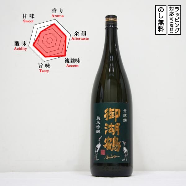ギフト 御湖鶴 金紋錦 火入れ 1800ml/1.8L