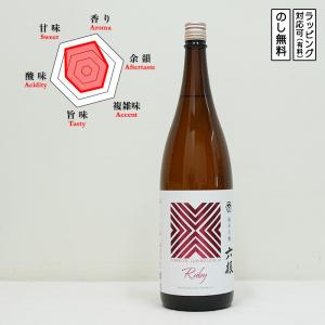 六根 日本酒 純米吟醸 ルビー 火入れ 1800　 ろっこん ワイングラスでおいしい日本酒アワード2025 金賞受賞　 (青森県/松緑酒造)