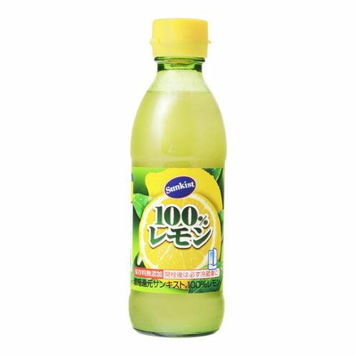 ミツカン サンキスト 100%レモン 瓶 300ml ×6 メーカー直送