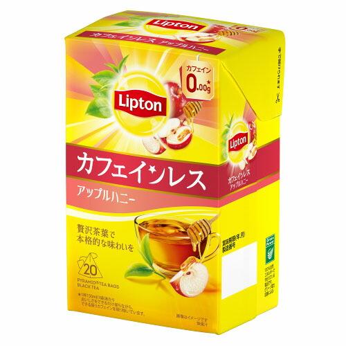 キーコーヒー リプトン カフェインレスティーアップルハニー ティーバッグ 2g×20袋 ×6 メーカ...