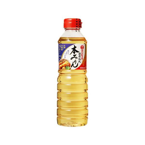 キッコーマン 味醂 マンジョウ 濃厚熟成 本みりんペット 500ml x12 メーカー直送