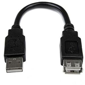 StarTech USBEXTAA6IN USB 2.0 A-A延長アダプタケーブル 15cm オス/メス メーカー直送｜sake-premoa