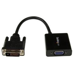 StarTech DVI2VGAE ブラック DVI-D - VGAアクティブ変換アダプタ/フォーマットコンバータ DVI-D オス - VGA/ D-Sub15ピン メス｜sake-premoa