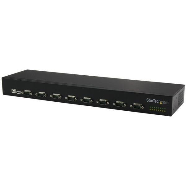 StarTech ICUSB23208FD ブラック USB接続8ポートシリアルRS232C変換ハブ