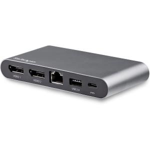 StarTech DK30C2DAGPD ブラック USB Type-C マルチ変換アダプタ 4K DisplayPort x2 USB-A x2 100W Power Delivery 3.0 メーカー直送｜sake-premoa