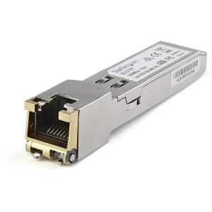 StarTech SFP1GEFEETST シルバー SFPモジュール Juniper製SFP-1GE-FE-E-T互換 10/100/1000Base-TX準拠光トランシーバ｜sake-premoa