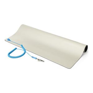 StarTech LG-ANTI-STATIC-MAT 静電気除去マット (60cmx120cm/取外し可能アースコード付き/ANSI/ESD S 4.1準拠/サーモプラスチック静電作業マット)｜sake-premoa