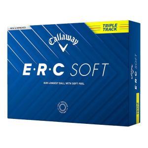 日本正規品 キャロウェイ ERC SOFT(イーアールシーソフト) ボール 2025年モデル イエロー 1ダース(12個入り)