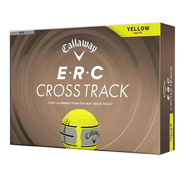 日本正規品 キャロウェイ ERC CROSS TRACK ボール 2026年モデル イエローマット ...