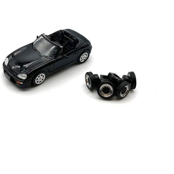 ビーエムクリエイションズ スズキ カプチーノ 98 ブラック RHD 1/64 ミニカー キッズ こ...