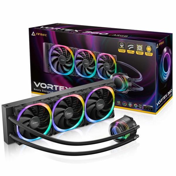 ANTEC Vortex 360 ARGB 水冷一体型ユニット (ARGB LED搭載)