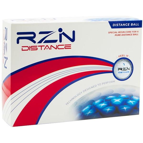 日本正規品 レジンゴルフ RZN ボール 2022年モデル DISTANCE ホワイト 1ダース(1...