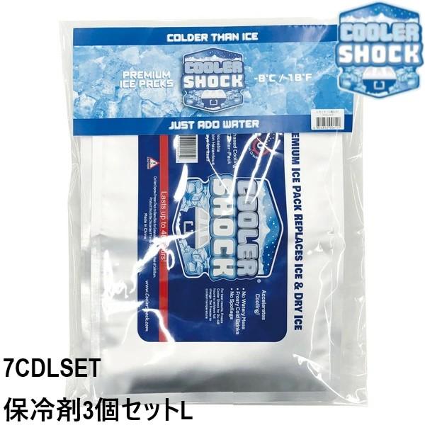 クーラーショック COOLER SHOCK 保冷剤 3個セット L ソフト 長持ち 長時間 最強 キ...