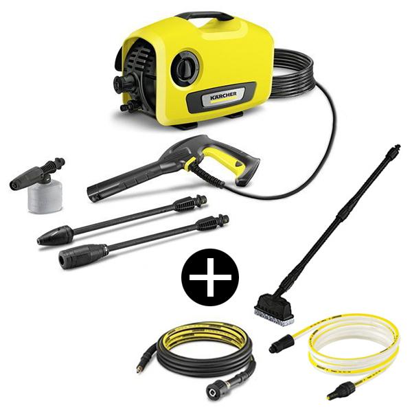 KARCHER(ケルヒャー) K2サイレント + 自吸/延長ホース・デッキクリーナーセット 高圧洗浄...