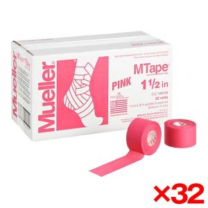 32個セット MUELLER ミューラー Mテープチームカラー 38mm ピンク 130830｜sake-premoa