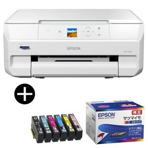 EPSON EP-716A ホワイト系 Colorio(カラリオ) A4カラーインクジェット複合機 (スキャン/コピー/無線LAN・スマホ対応) + インクセット｜総合通販PREMOA Yahoo!店