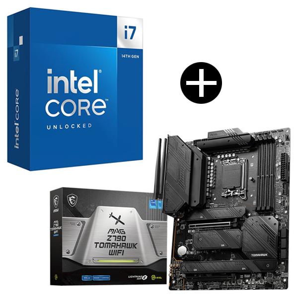 Intel Corei7-14700K CPU + MSI MAG Z790 TOMAHAWK WI...