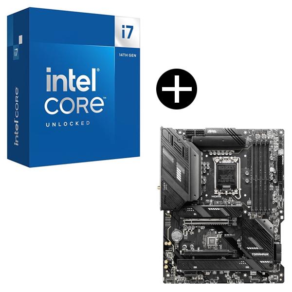 Intel Corei7-14700K CPU + MSI MAG B760 TOMAHAWK WI...