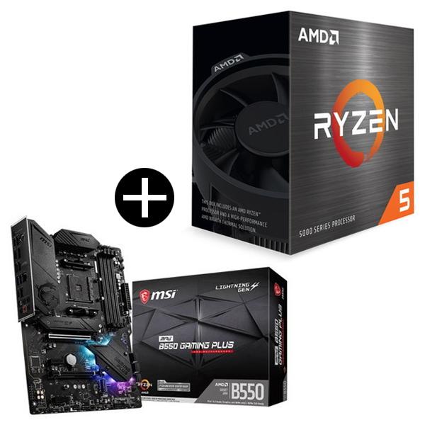 国内正規品 AMD Ryzen 5 5500 Wraith Spire Cooler CPU + M...