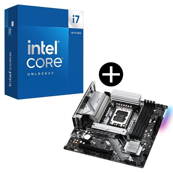 Intel Corei7-14700K CPU + ASRock B760M Pro RS/D4 マ...