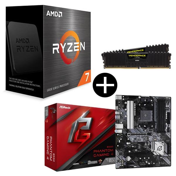 国内正規品 AMD Ryzen 7 5700X W/O Cooler + ASRock B550 P...