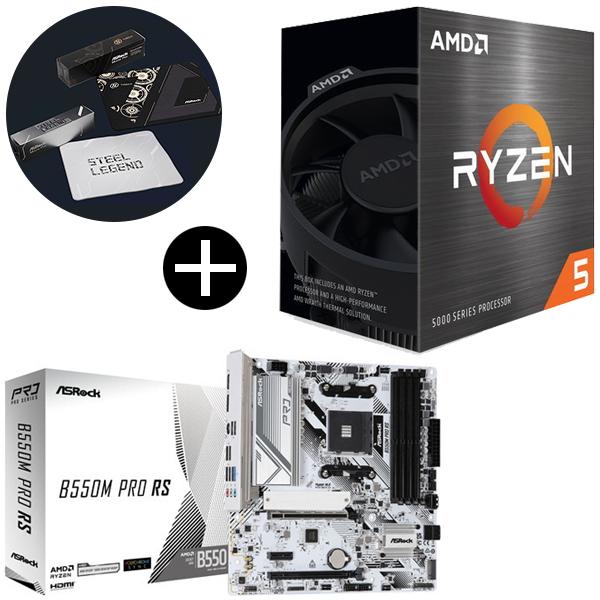 国内正規品 AMD Ryzen 5 5500 Wraith Spire Cooler CPU + A...