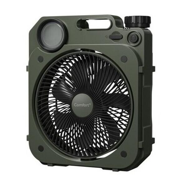 扇風機 DCモーター 7枚羽根 風量無段階調整 首振り クマザキエイム 冷風機 LEDライト Com...