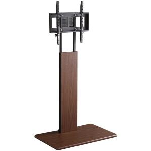 朝日木材加工 WS-J600-BK 左右首振り機能付き 壁寄せTV台 ダーク