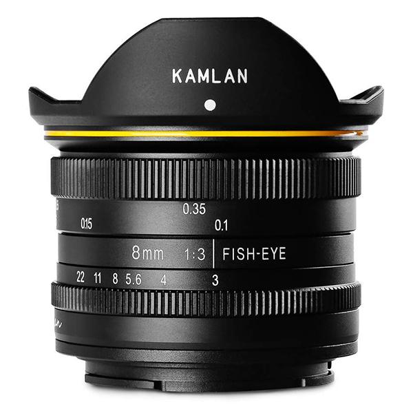 KAMLAN 8mm F3.0 (Fuji-X) フィッシュアイ 超広角単焦点MFレンズ(富士フイル...