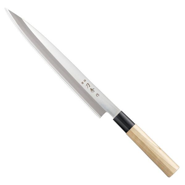 富士カトラリー FC-373 刀秀作 モリブデンバナジウム鋼(樹脂桂柄)和包丁 柳刃 240mm(左...