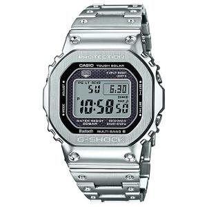 腕時計 時計 CASIO カシオ G-SHOCK メンズ GMW-B5000D-1JF Gショック GSHOCK ジーショック ソーラー電波 デジタル フルメタル シルバー 誕生日 プレゼント｜sake-premoa