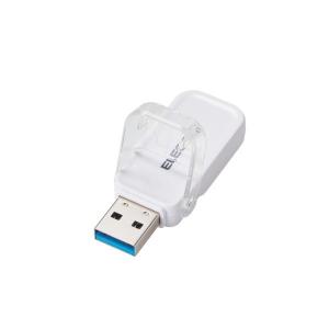 USBメモリ ELECOM エレコム MF-FCU3032GWH ホワイト白 32GB USB3.1(Gen1)/USB3.0 キャップを失くさない おしゃれでかわいい｜sake-premoa