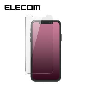 保護フィルム ELECOM エレコム PM-A19CFLGG iPhone 6.1インチ XR 保護フィルム ガラス 9H 指紋防止 エアーレス 0.33mm｜sake-premoa