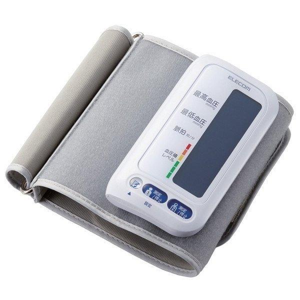 血圧計 ELECOM エレコム エクリア HCM-AS01WH 上腕式血圧計/ホワイト メーカー直送