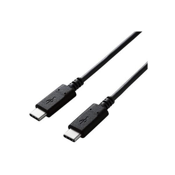 ELECOM U2C-CC10NBK2 USBケーブル 2.0 タイプC 1m 認証品 PD対応 3...