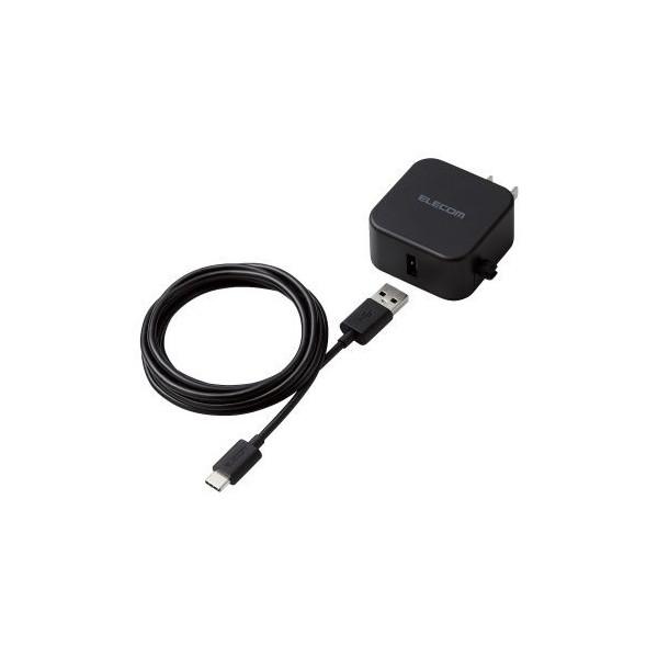 ELECOM MPA-ACC23BK ブラック スマホ充電器 AC充電器 タイプC USB-C ケー...