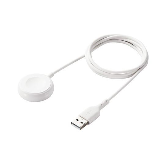 ELECOM MPA-AWAS12WH ホワイト Apple Watch 磁気充電ケーブル (USB...