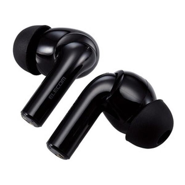 ELECOM LBT-TWS15BK2 ブラック ワイヤレスイヤホン (Bluetooth5.2 ア...