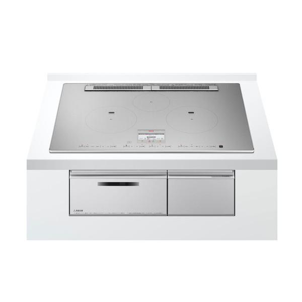 日立 IH クッキングヒーター 単相200V ビルトイン 75cm幅 IH3口 HT-N100STW...
