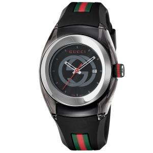 GUCCI グッチ 腕時計 時計 レディース SYNC シンク YA137301 ウォッチ ブラック シルバー レッド グリーン 黒 赤 緑 防水 並行輸入品｜sake-premoa