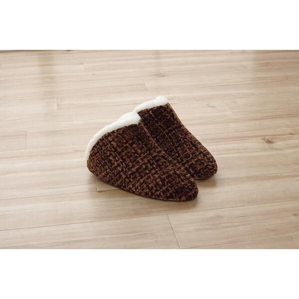 イケヒコ・コーポレーション 1260140060402 ルームシューズ スリッパ 兼用 ブラウン L...