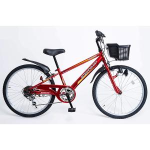 21Technology KD246 レッド 子供用自転車（24インチ・6段変速） メーカー直送｜sake-premoa