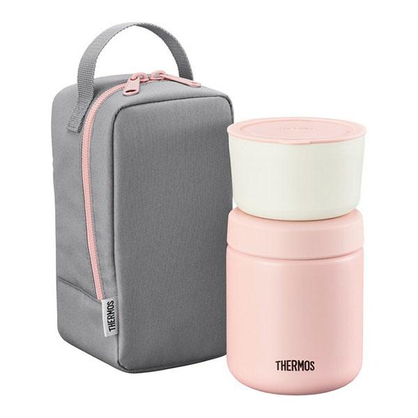THERMOS JBY-551 P-GY ピンクグレー 真空断熱スープランチセット(スープジャー30...