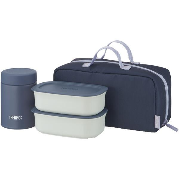 THERMOS JEH-800-GNV グレーネイビー [真空断熱スープランチセット]