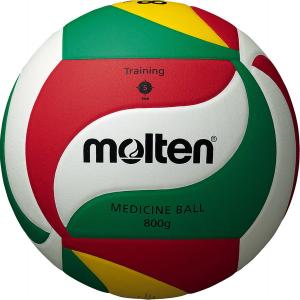 モルテン バレーボール 5号球 メディシンボール800g ホワイト×レッド×グリーン V5M9000-M8