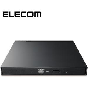 ELECOM LDR-PMK8U2VBK DVDマルチ ドライブ 外付け mini-B USB2.0 ソフト付 バスバワー駆動 USB ケーブル付き ブラック メーカー直送｜sake-premoa