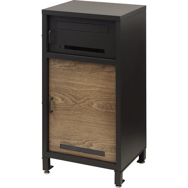 PBX-026 宅配ボックス付ポスト Lauro(ラウロ) (ディムグレー) MOJYU