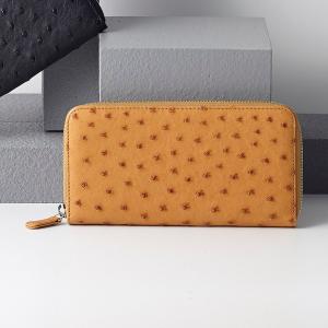 【送料無料】オストリッチラウンドファスナー長財布　Ｓ−ＮＯ１５３１０６ＢＫ　Ｓ−ＮＯ１５３１０６ＢＫ【ギフト館】 送料無料】オストリッチラウンドファスナー長財布 S