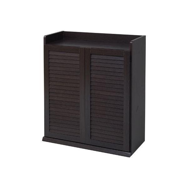 ルーバーシューズボックス 幅75 ダークブラウン JKプラン SGT-0102-DB メーカー直送